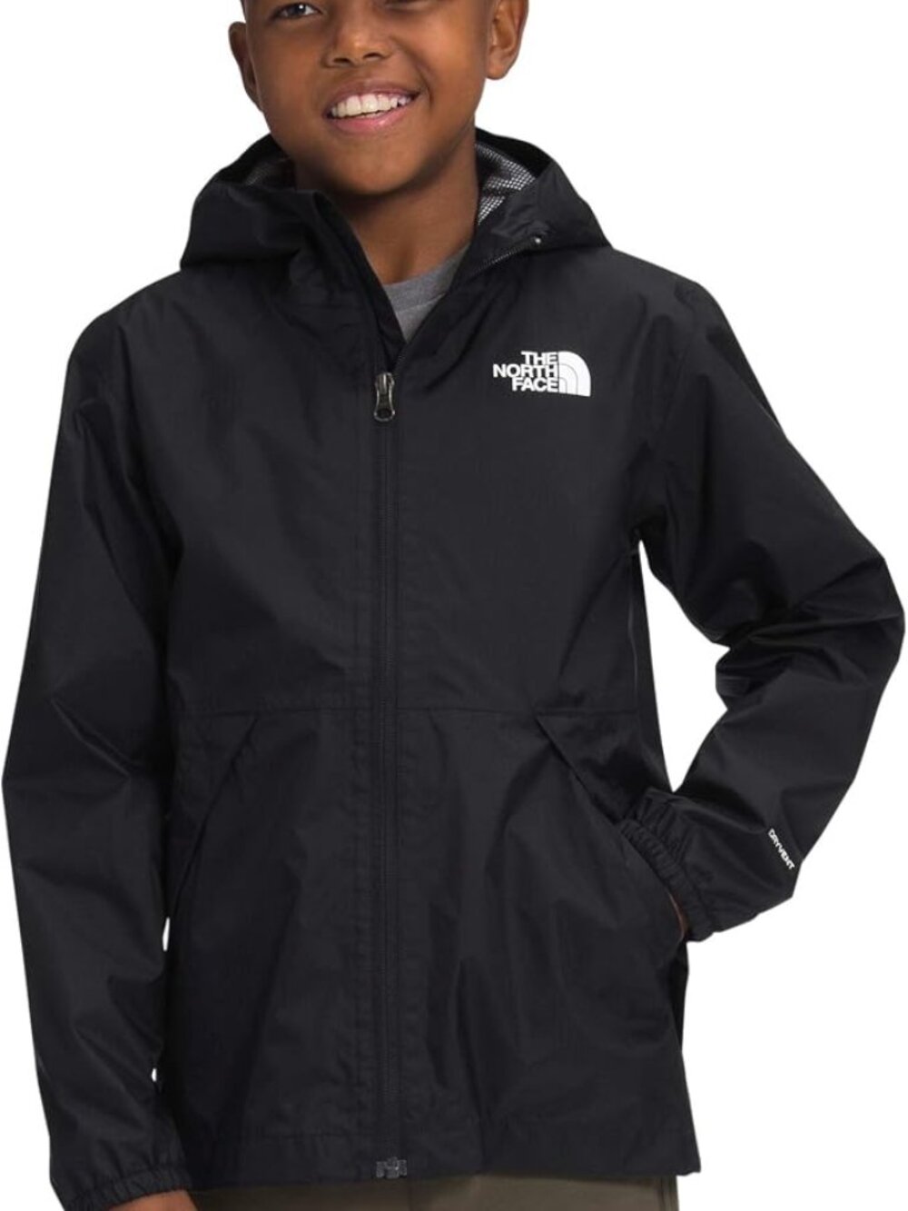 The North Face Black Hooded Kids Rain Shell
